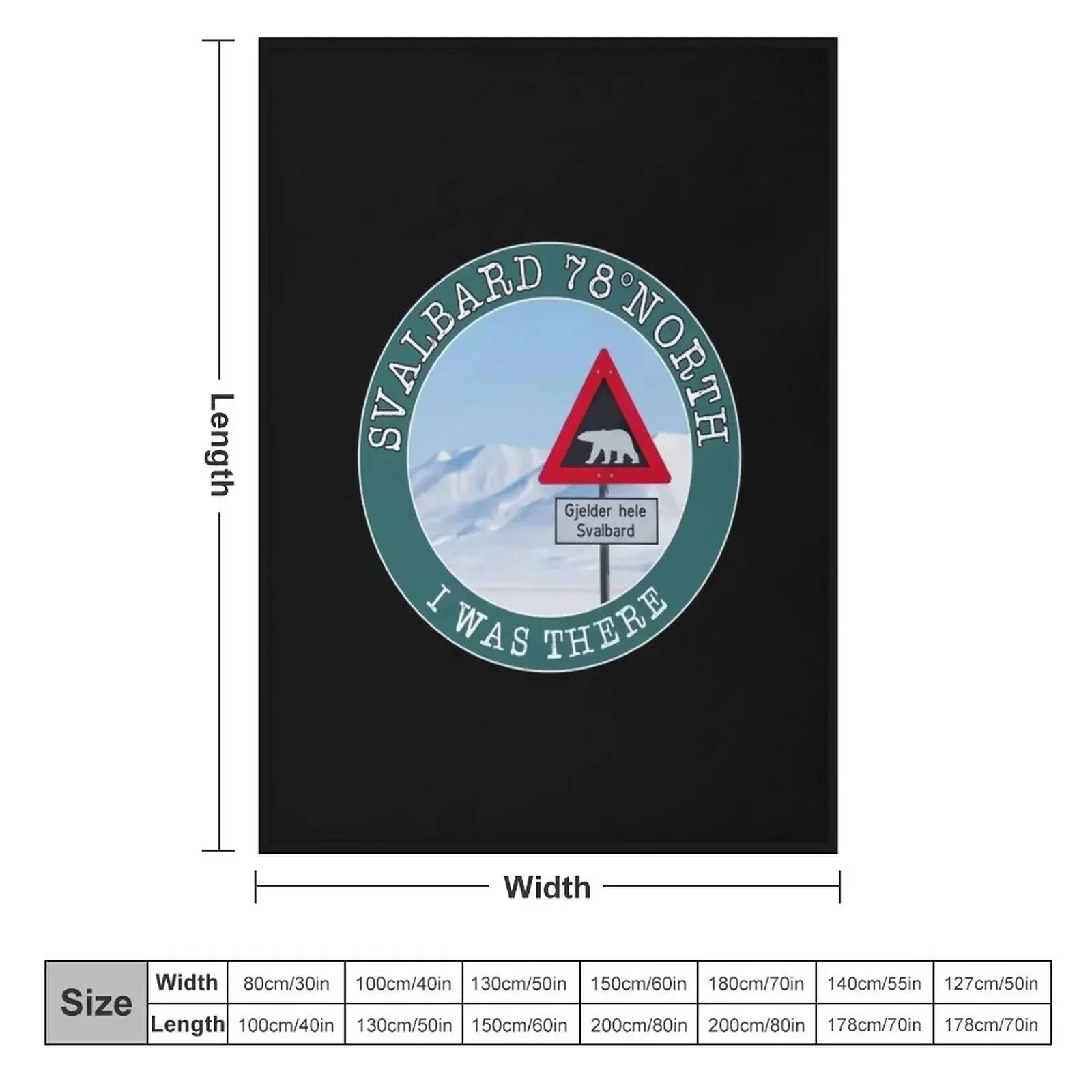 Svalbard 78р ° Северо я был. Одеяло Longyearbien Spitzbergen Arctic North Pole самое мягкие плюшевые