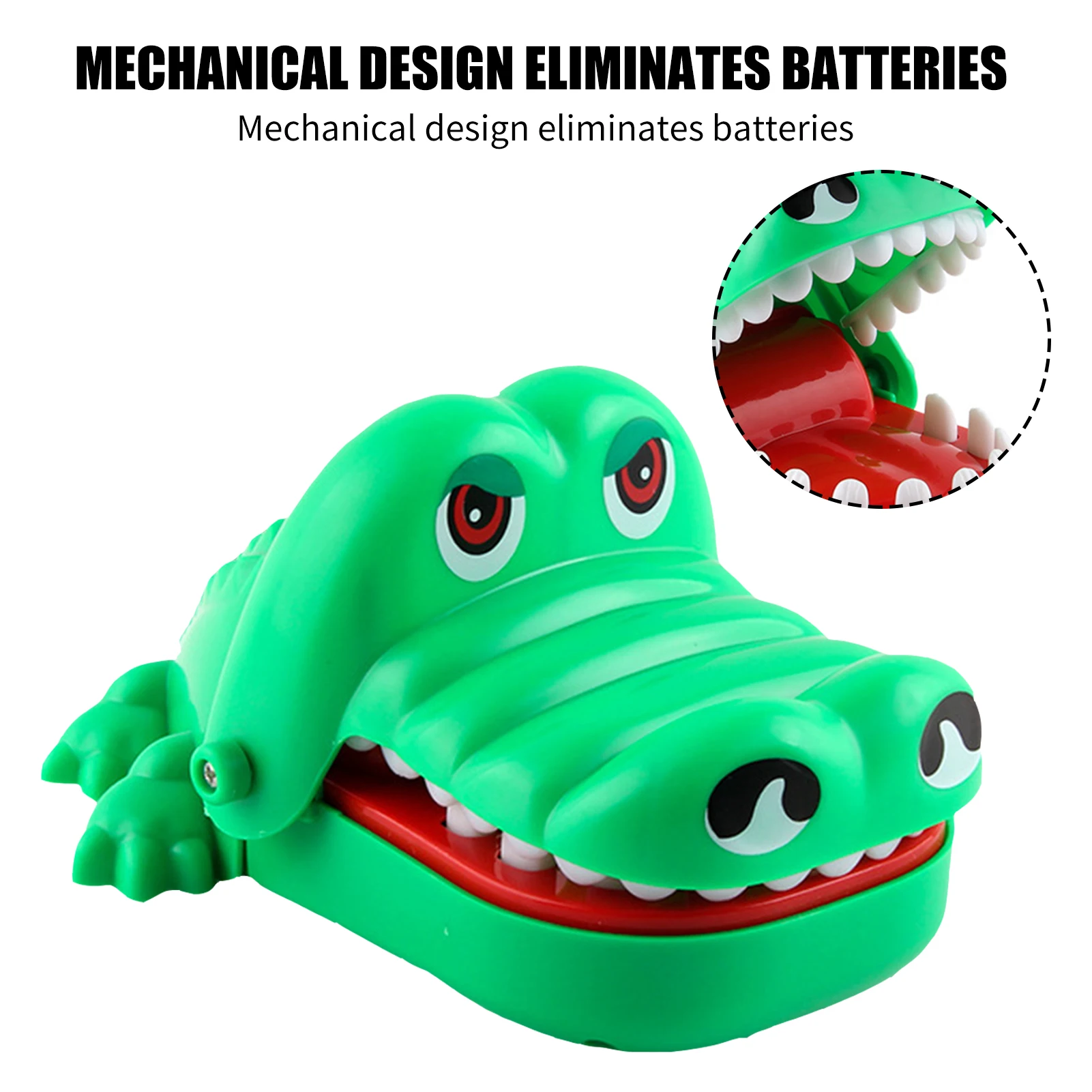 S/L Имитация крокодиловых зубов искусственная Акула кусающий палец брелок игры