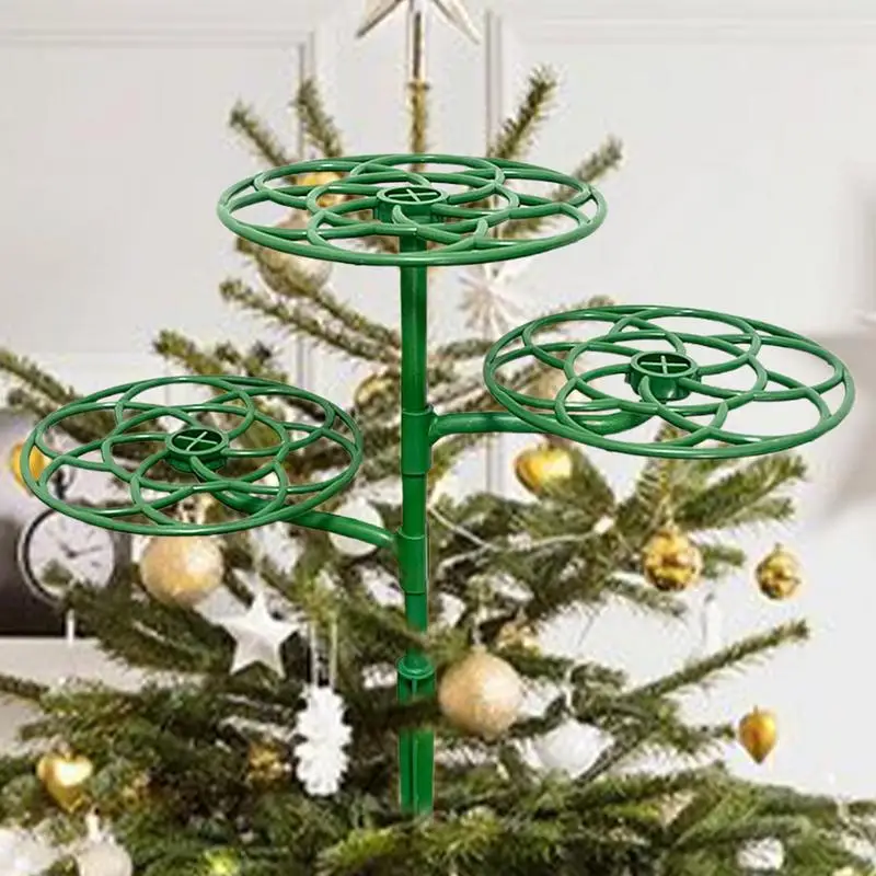 Держатель для рождественской елки Подсвечник Топпер Зеленый опорный стержень