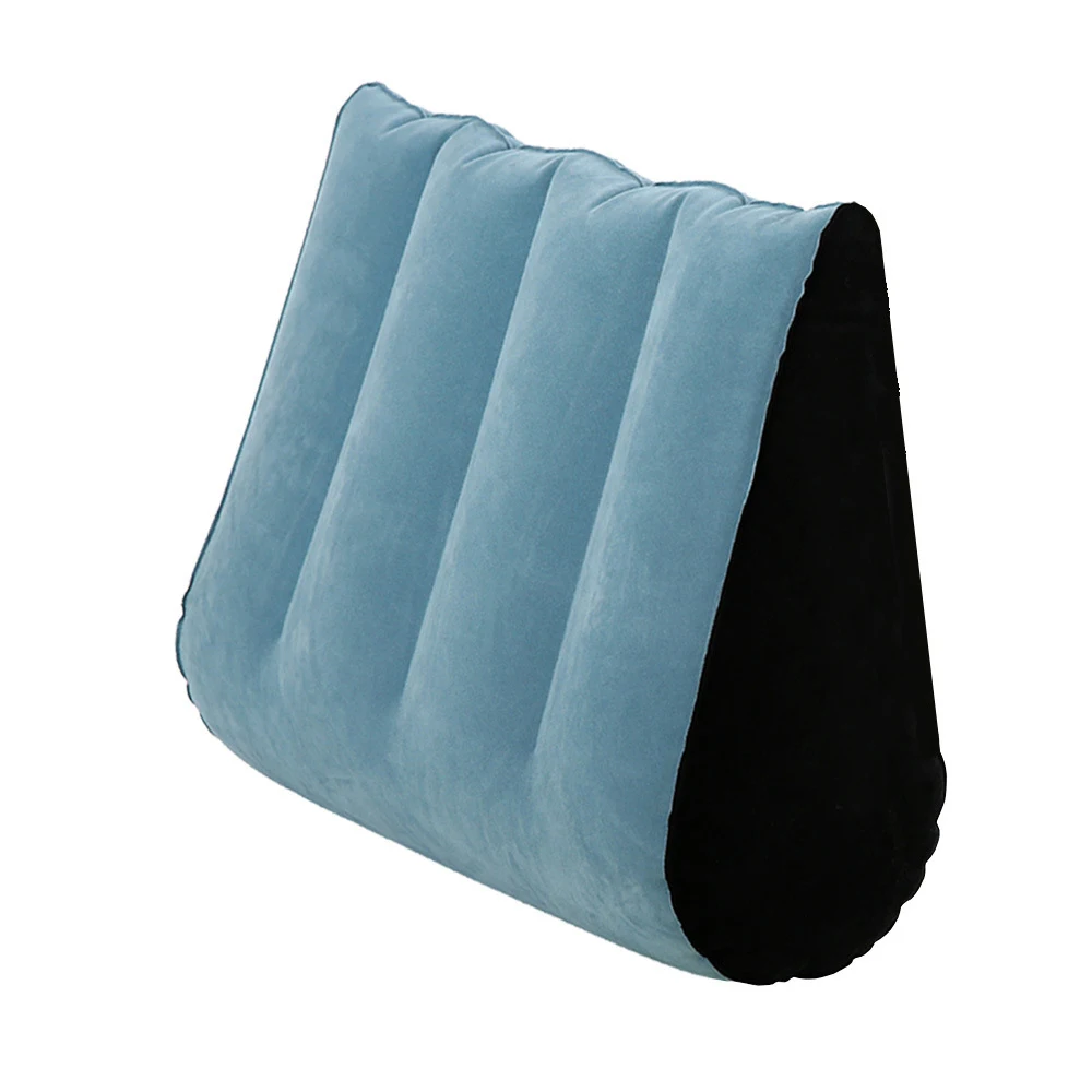 

Надувная подушка для путешествий, многофункциональная подушка для тела, подушка для поясницы, йоги, дорожные позиции, поддержка воздушной подушки, треугольная подушка