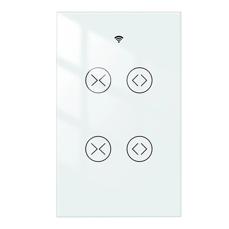 

Tuya Wifi Smart Double 2 Gang Curtain Roller Shutter Blind Switch Electric Motor Works For Google Home Alexa US