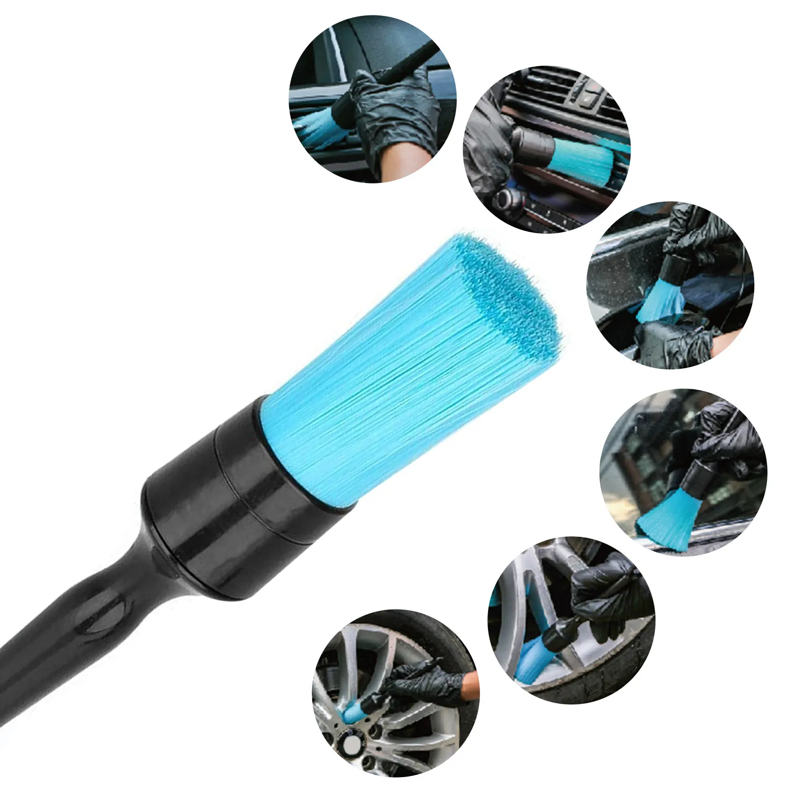 

Multi-Purpose Car Detailing Brush Car Cleaning Kit Wheel Brush For Car Detailing Set Dashboard Air Outlet Cleaning Brush