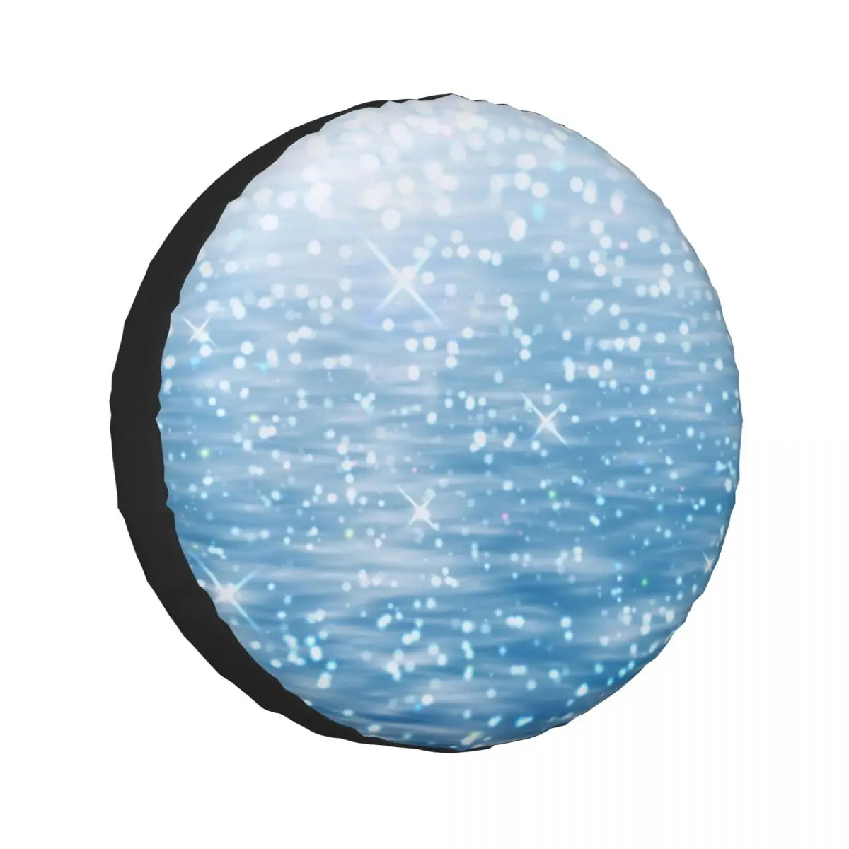 

Blue Glitter Spare Tire Cover Universal Waterproof Protection Wheel Cover Fit for Jeep Trailer RV SUV Camper Vehicle