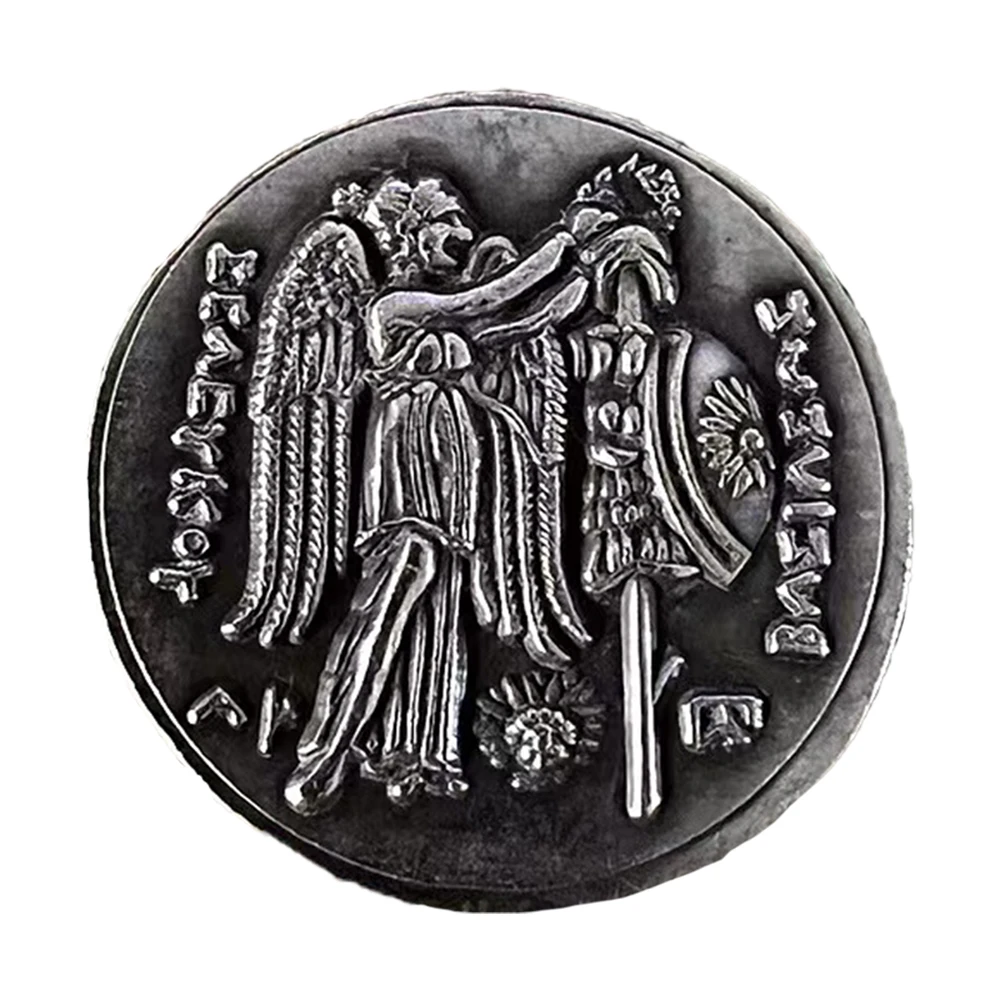 

Greece Coin Euro Old Army Silver Plated Commemorative Coins for Collection Ancient Greek Antique Souvenir Decoration Gift Crafts