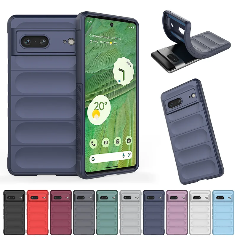 

For Google Pixel 7 Case Luxury Armor Soft Silicone Back Cover for Googe Pixel7 Pro 7Pro Pixel7Pro Shockproof Bumper Phone Cases