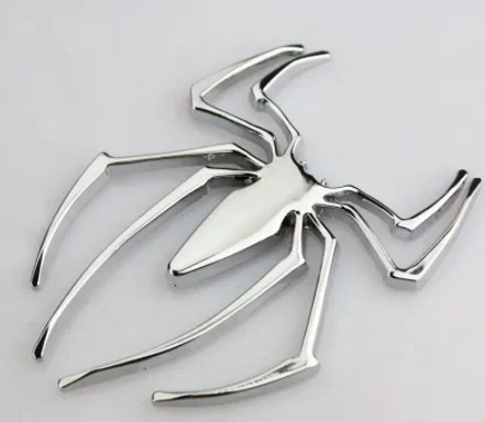 

Автомобильные наклейки, металлический 3D-паук, логотип автомобиля, золотые/серебряные аксессуары для стайлинга автомобиля, металлическая наклейка, хромированный значок паука, эмблема Honda Civic