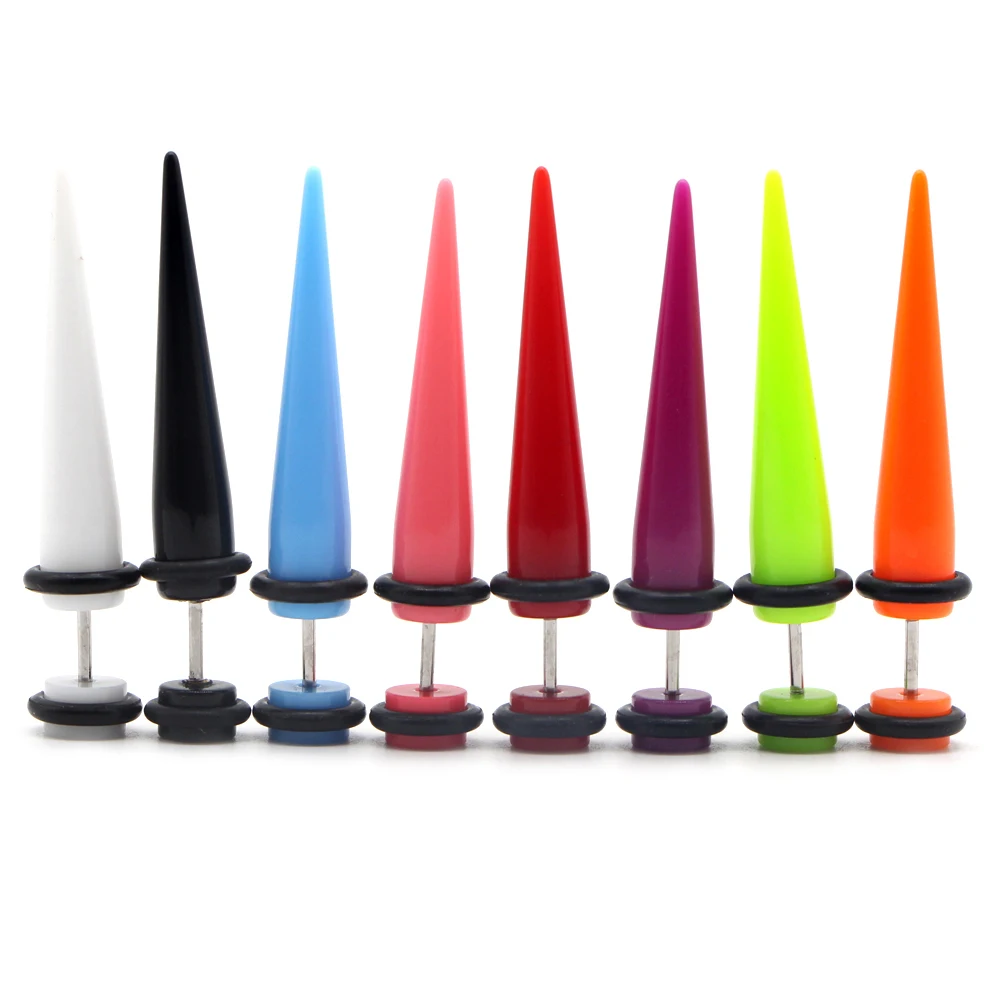 Акриловые серьги-гвоздики для мужчин и женщин в стиле панк модные украшения