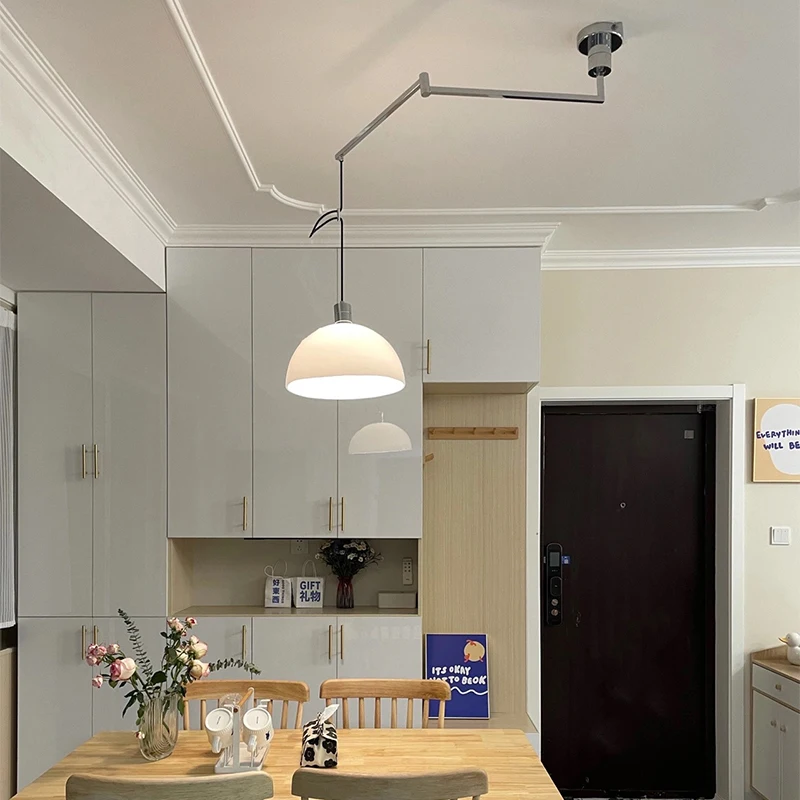 

Chandelier Led Art Pendant Lamp Light Room Decor Nordic Modern Adjustable Rotatable Restaurant Study Bauhaus Designer Hanging