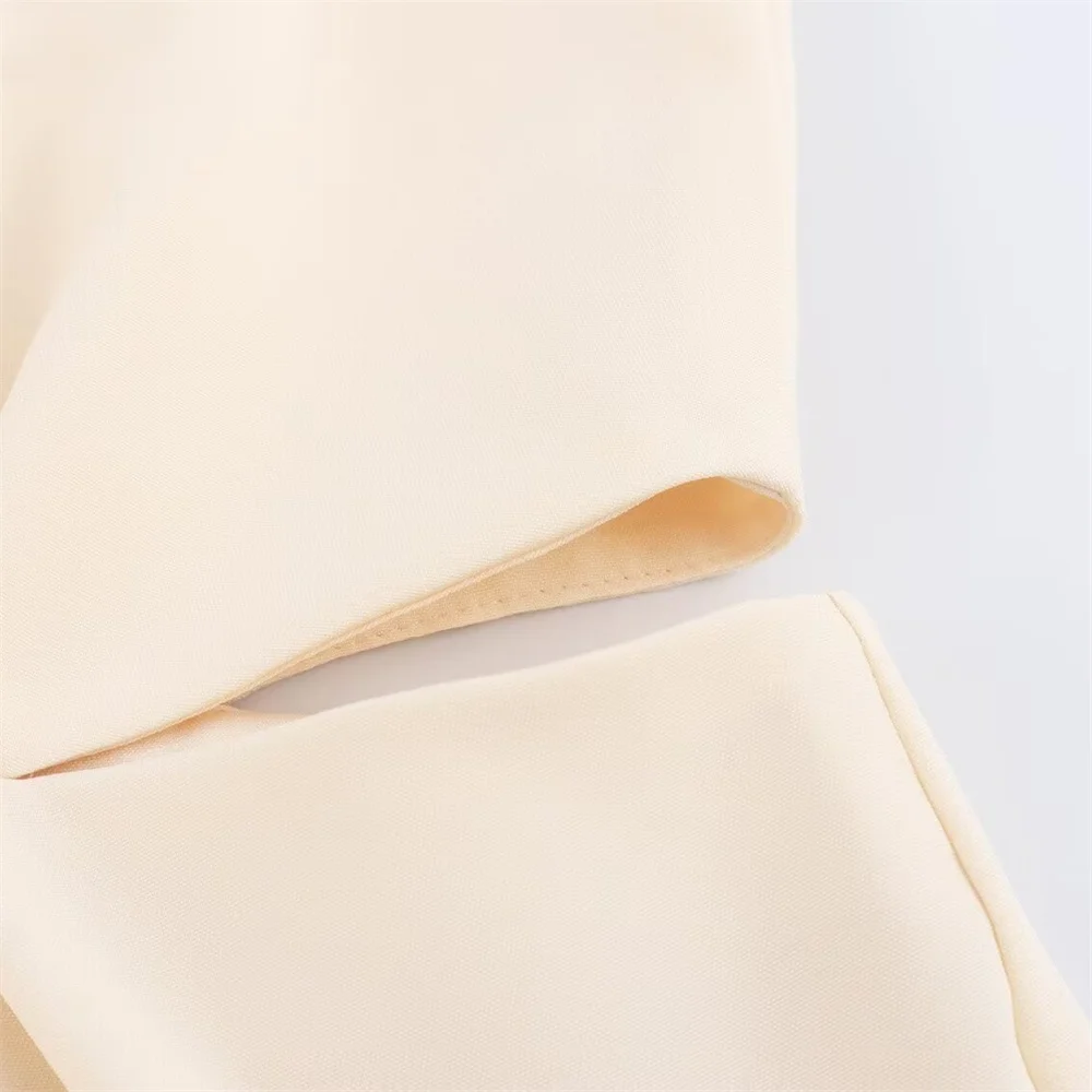 Женский Дизайнерский Комбинезон С V-образным Вырезом И Открытым Дизайном Широкие