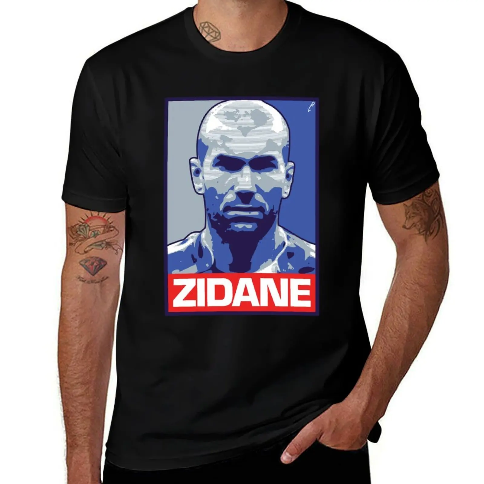 Фото Футболка Zidane - FRANCE, базовая модель с коротким рукавом для мужчин. №1