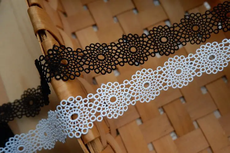 Кружевная лента с вышивкой из полиэстера французское кружево гипюровая ткань