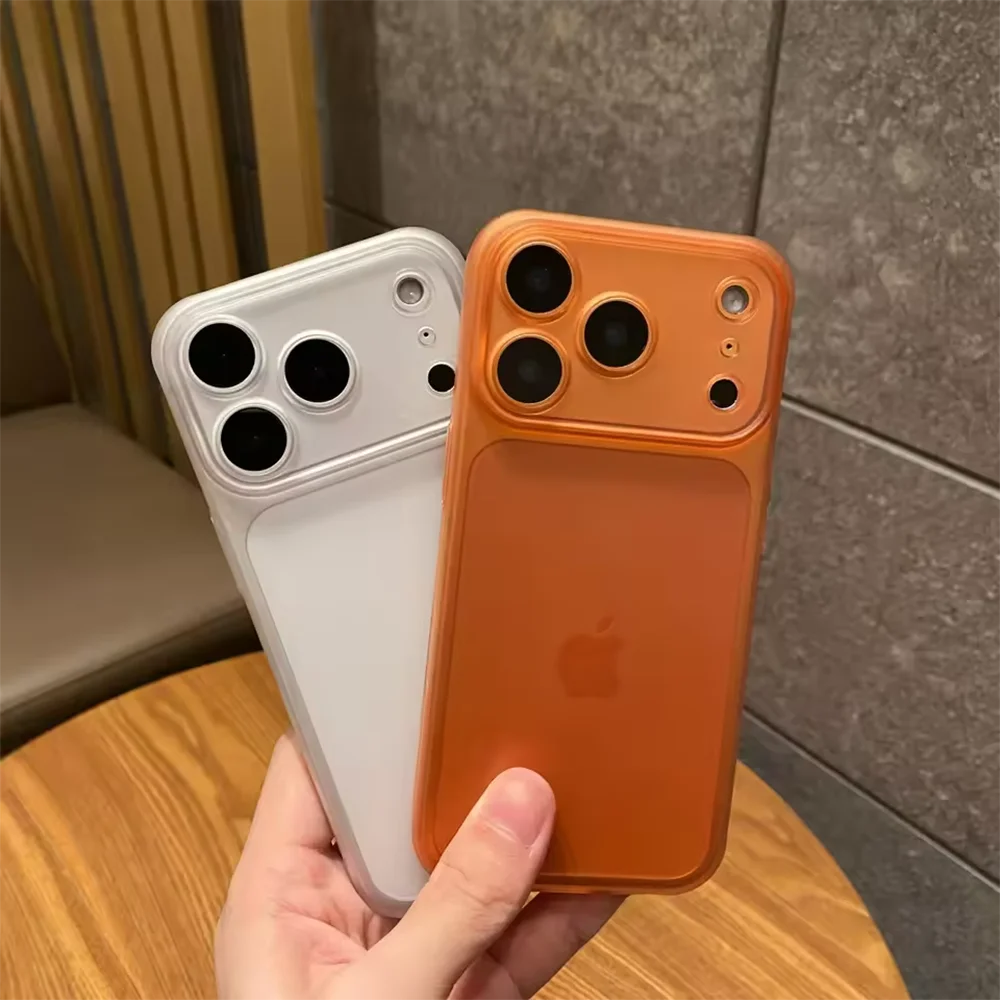 Фото Ультратонкий тонкий чехол для iPhone 17 Pro 17 Pro Max Air Cover, матовый матовый противоударный полный защитный чехол из ТПУ для камеры ﻿ №1