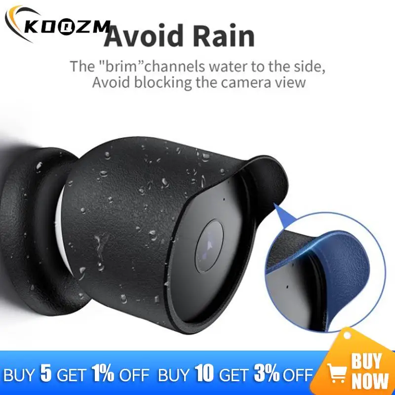 Waterproof Silicone Case For Google Nest Cam Outdoor or Indoor (Battery) Security Camera Protective Cover Sleeve Accessories