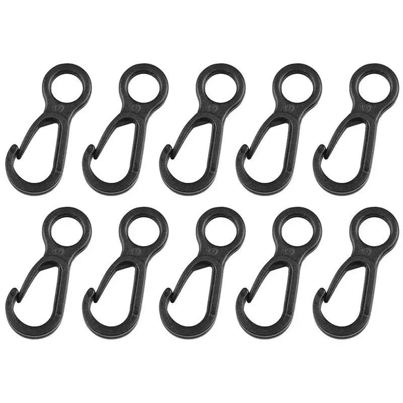 

Крючок для палатки и кемпинга, крючок-зажим для палатки, крючок с автоматической фиксацией, 10 шт. уличных крючков для брезента зажим-карабин ...