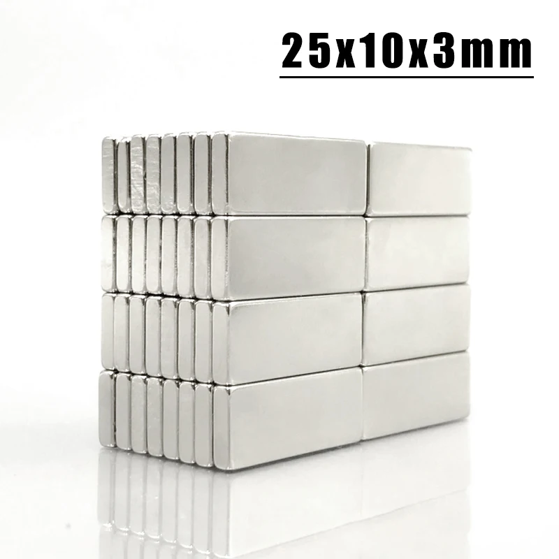 

5/10/20/50/200 шт., Магниты Неодимовые, 25 х10х3