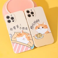for ladies iphone 13 12 11 pro max mini xr xs x 6 6s 7 8 plus se exquisite cute kitten girls soft silicone case iphone case