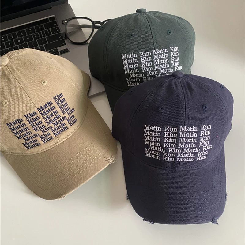 

Matin Kim Baseball Sport Hat Men Letter Embroidery Summer Sun Protection Hip Hop Unisex Casual Caps 0238-4