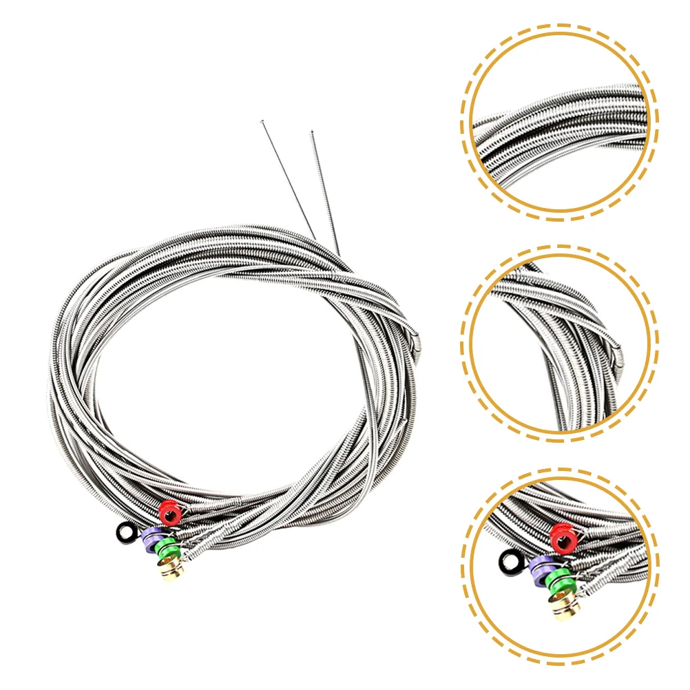 

1 Set Musical Instrument Wire Sturdy Metal String Bass Repair String for Bass Use Replacement Repair