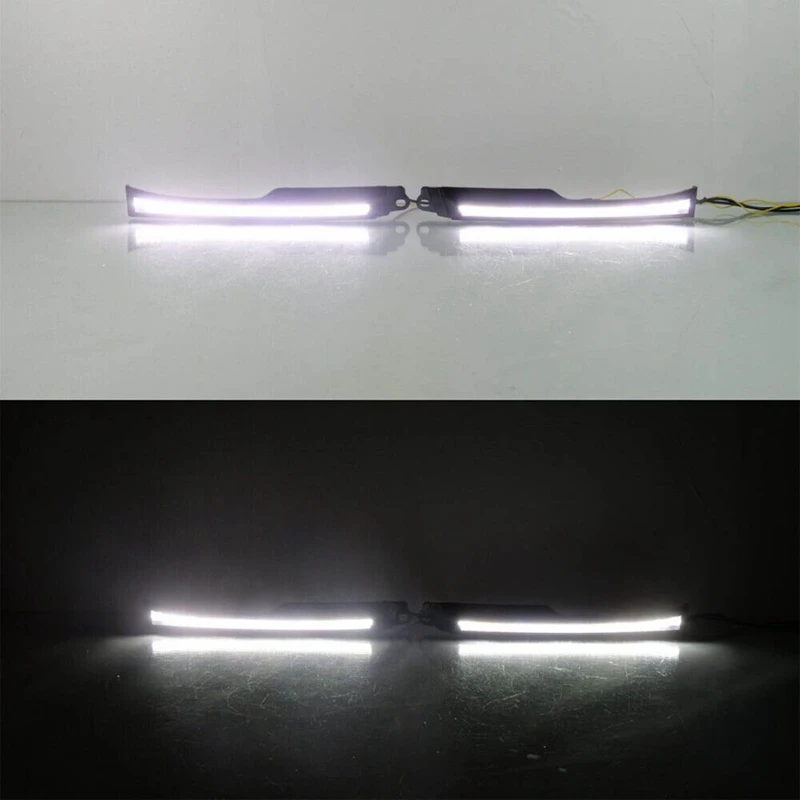 LED Daytime Running Light Headlight Fog Lamps For Toyota 4Runner 2006-2009 Turn Signal Indicator Bumper Lamp