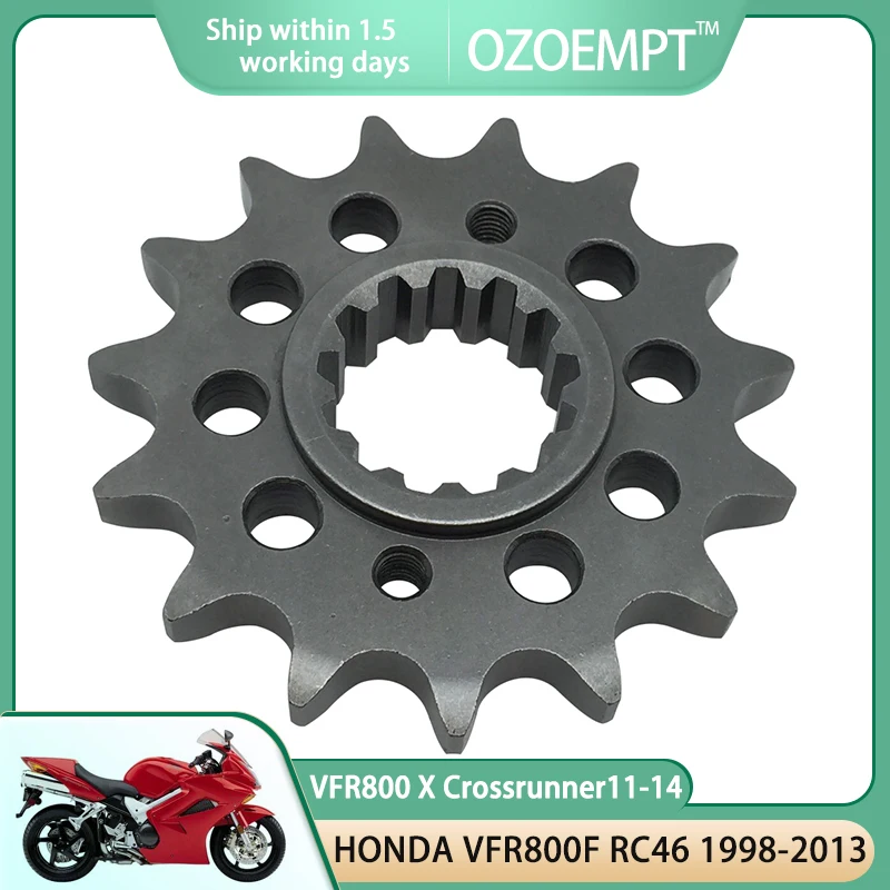 

Передняя звездочка мотоцикла OZOEMPT 530-15T-16T-17T-18T применяется к Honda VFR800 F RC46 Interceptor 98-13 VFR800X Crossrunner 11-14