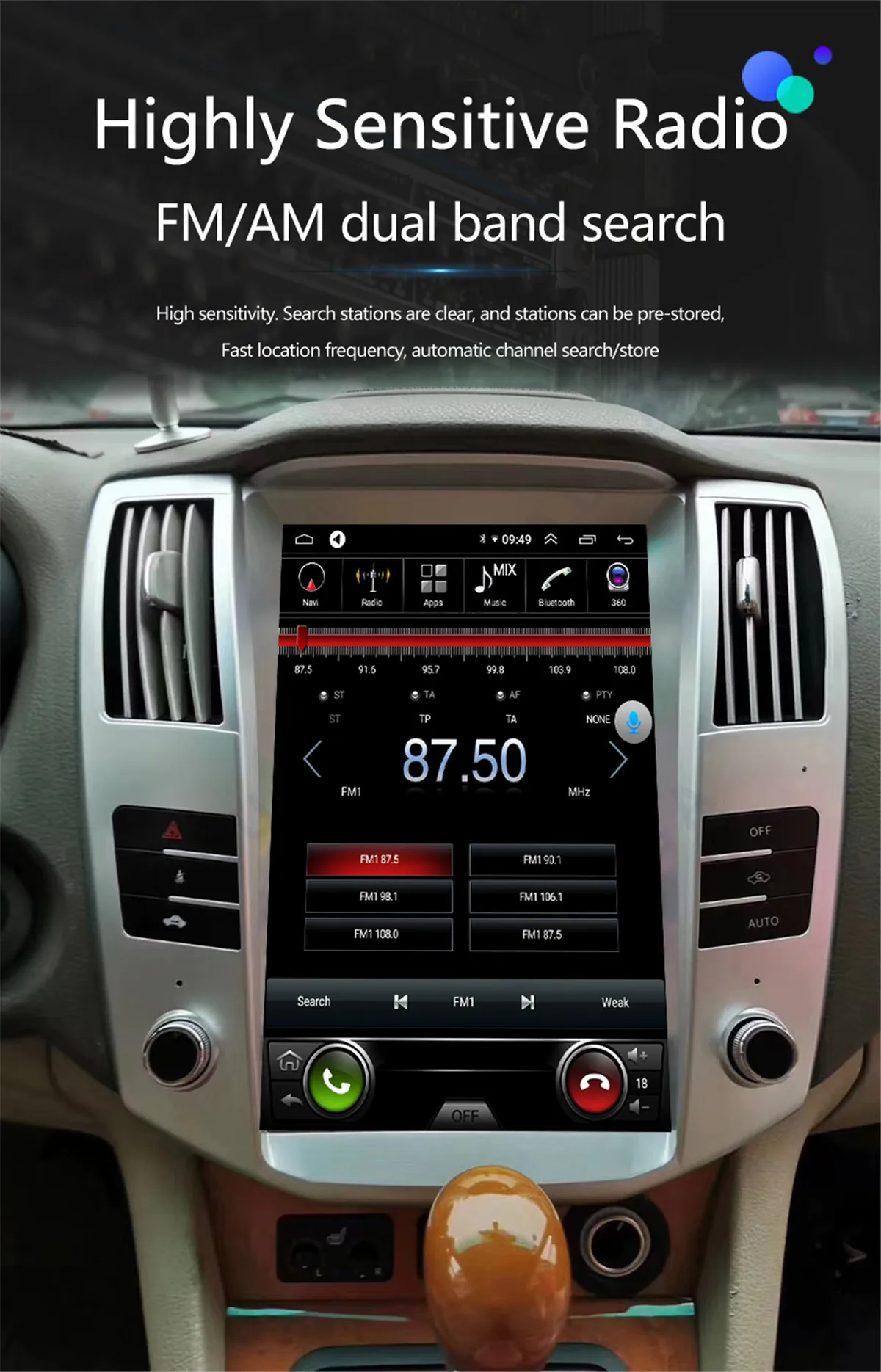 128G Android 13 IPS экран автомобильный GPS для Lexus RX300 RX330 RX350 RX400h Toyota Harrier радио видеоплеер