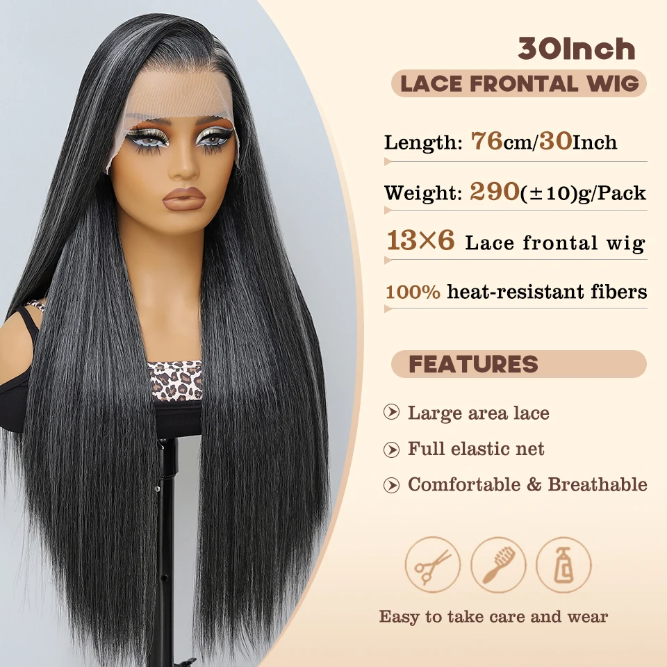 Ombre Черный Рыжий Шелк Прямой Парик 13x6 Кружева 30 Дюймов Длинный Выделенный Синтетический Парик Фронта Шнурка Предварительно Сорванные Медовый Блондин Афро Парики (art.: 3920d1dd28cb8) - 3920d1dd28cb8