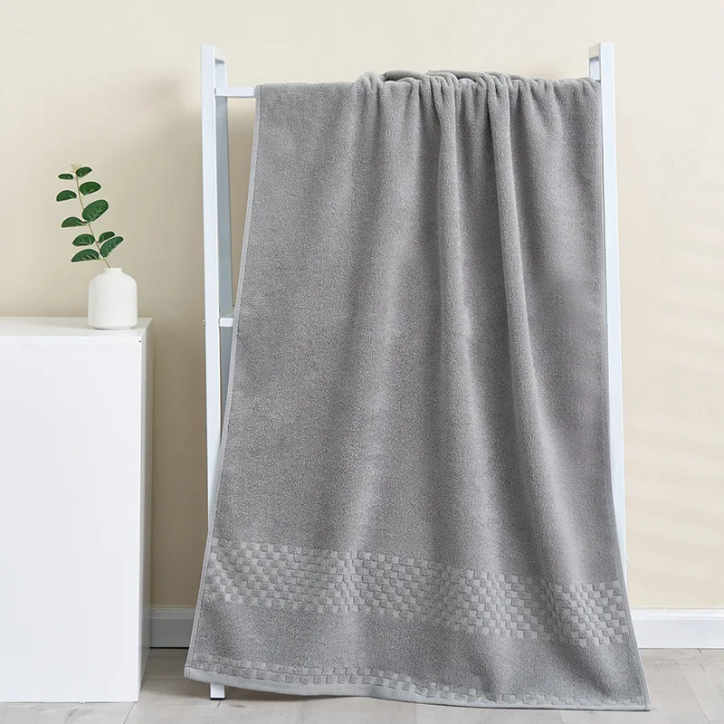 

Bath towel Pure cotton household absorbent hotel beauty salon cotton beach towel embroidered bath towel 140x70cm Dropshipping