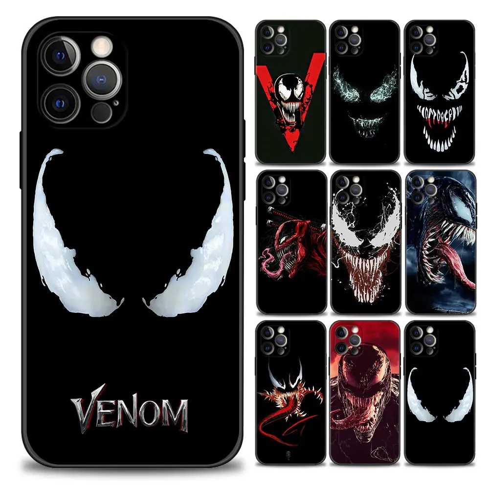 Чехол для телефона с рисунком из комиксов Marvel Веном Человек-паук Горохов iPhone 11 12 13