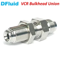 vcr fitting male bulkhead union stainless steel 316 face seal fitting 14 38 12 34 inch high purity replace swagelok