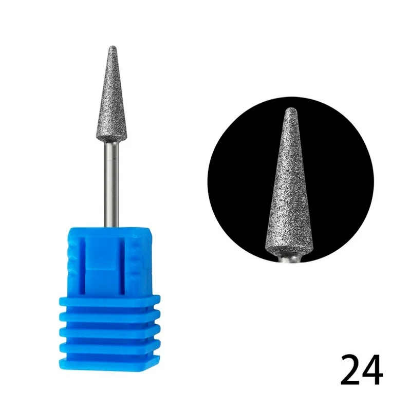 Набор сверл для наращивания ногтей Nail Drill Bits Best Diamond Burrs Grinding Accesories для гелевого маникюра искусства ногтей.