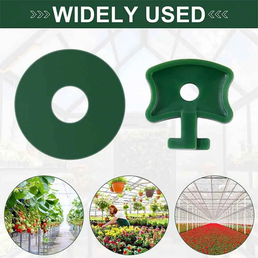 

1 Set Greenhouse Film Clamps Compact Removable Plastic Glasshouse Fixing Clips Washers for Courtyard Greenhouses