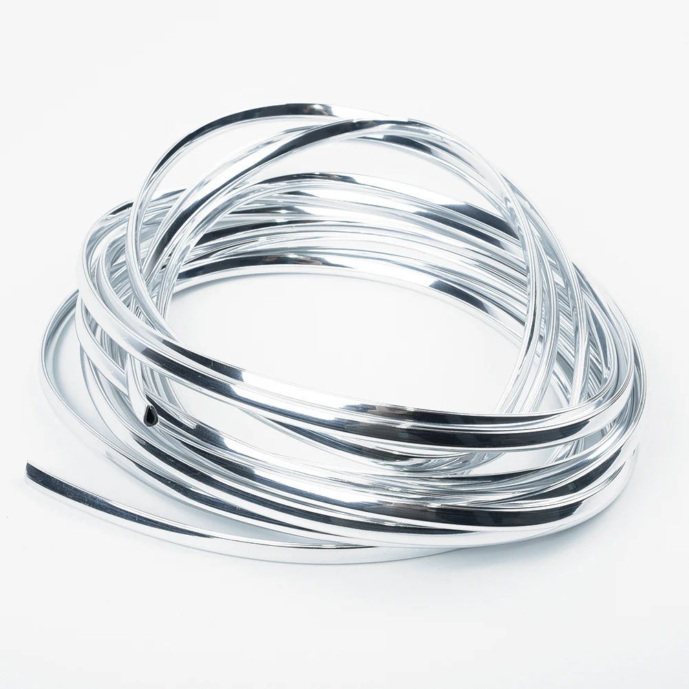 

U shape design Edge Scratch Guard Protector Cover 1pcs Door / boot protector strip Silver Roll Strip Universal 6M