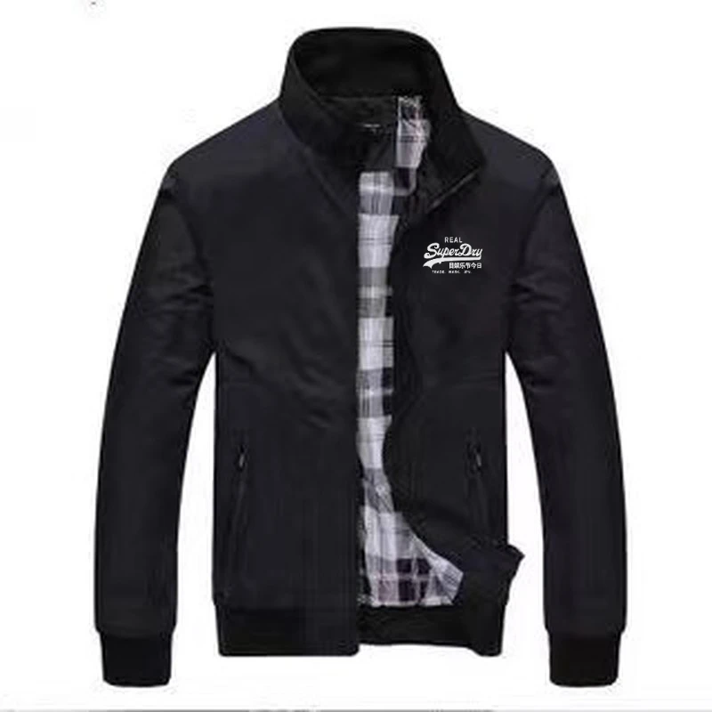 

Solid Polyester Zipper Design Men's Design Jacket for Everyday Solid Zipper Design Men's Jacket S-3XL