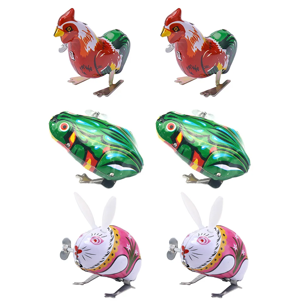 

6 шт. заводные игрушки-животные, заводные детские игрушки, детские игрушки, детские подарки, железные маленькие собаки с цифрами