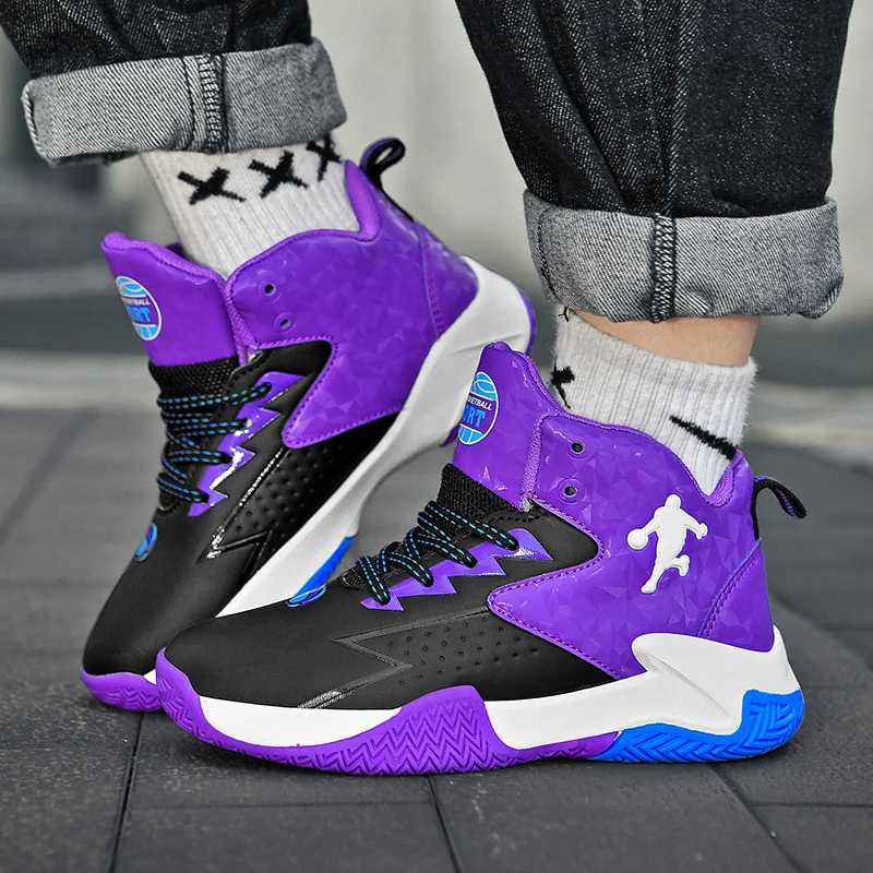 Boys Brand Basketball Shoes for Kids Sneakers Non-slip Children Sports Shoes Child Boy Girl Basket Shoes Sneaker Basket Enfant