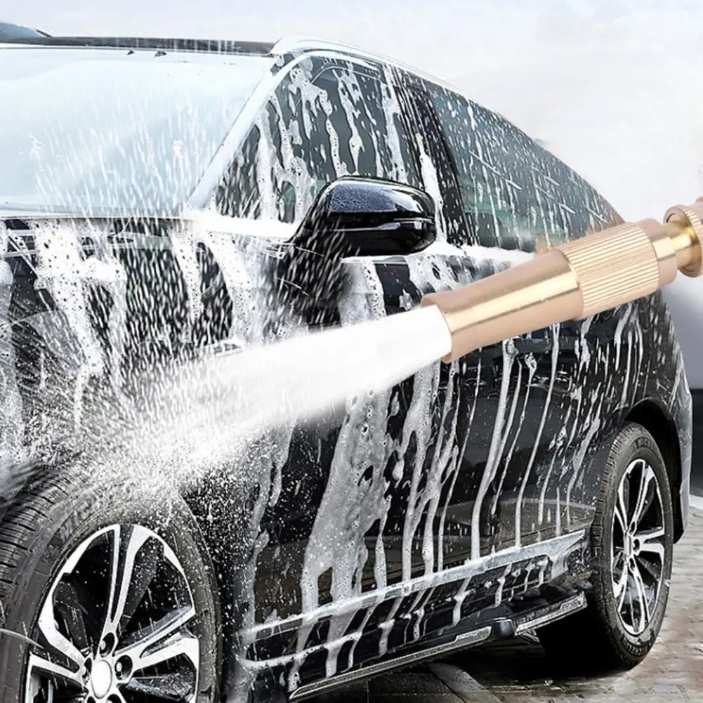 

Hot Sale Spray Nozzle High Pressure Strong Impulse Spraying Copper Alloy Car Wash Nozzle Cleaning Tool Home Supply