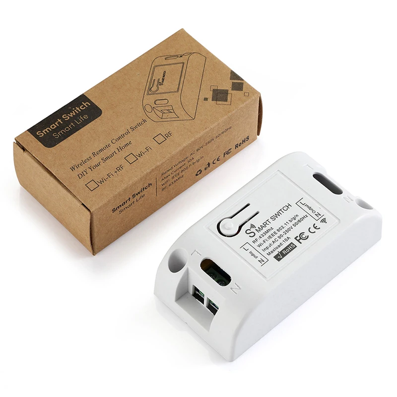 

1Pc Smart Switch Timer DIY Wireless Switch Voice Control Smart Home Automation
