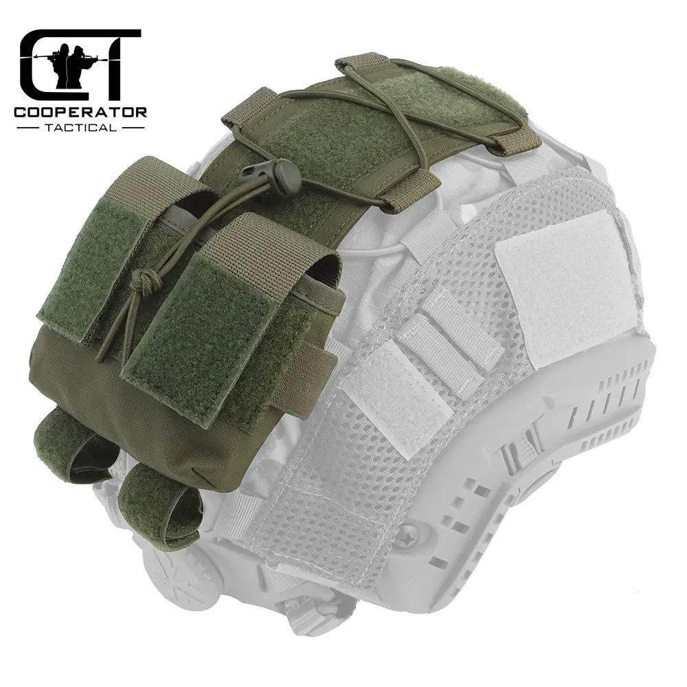 

MK2 Universal Helmet Battery Storage Pouch fit Multiple Night Vision Goggles Battery FAST MICH Wendy Helmet Accessories Pouch