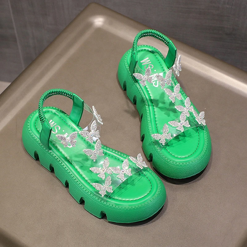 

Босоножки женские с эластичным ремешком, элегантные милые выразительные повседневные однотонные Туфли с круглым носком, лето 2023