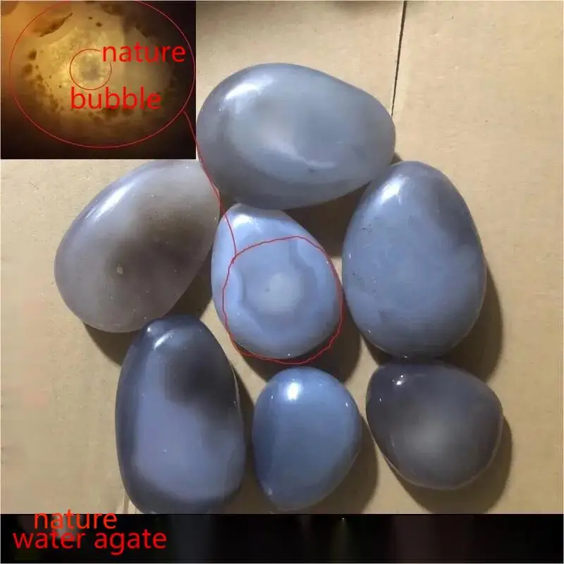 1Pcs Natural Water Gallbladder Agate Original Stone Accompanying Ornaments Strange Stone Jade Fortune Crystal Treasure Basin