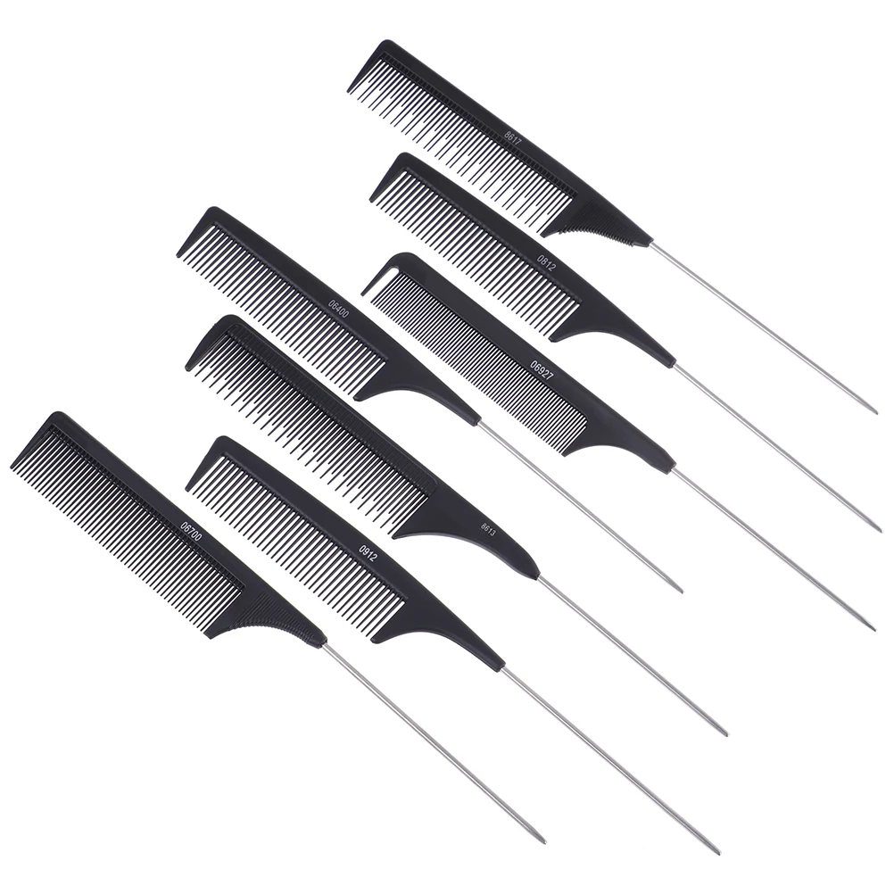 Парикмахерские гребни из нержавеющей стали Расческа с шипами для ухода за