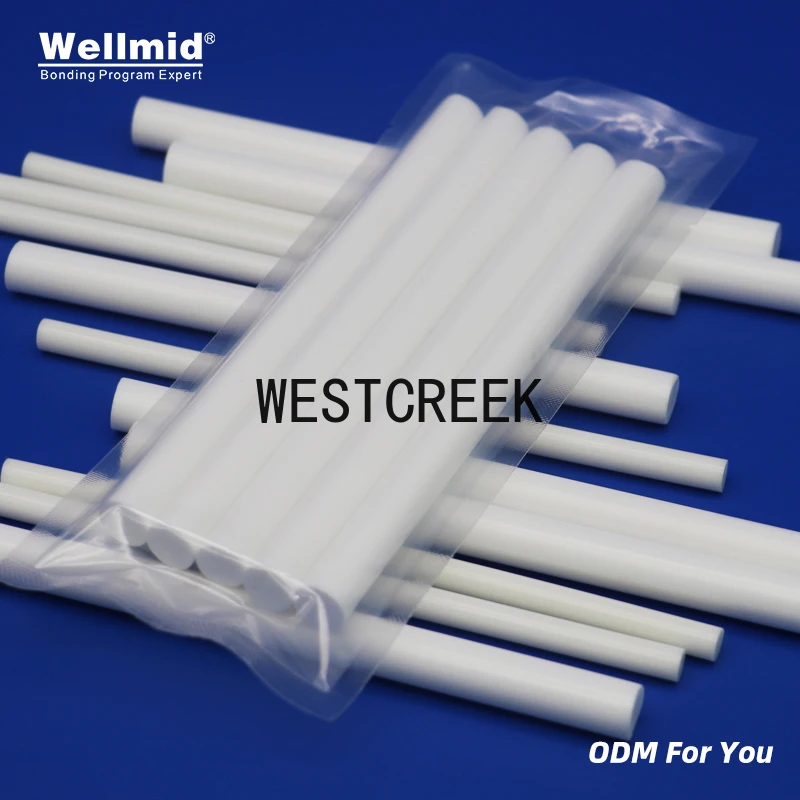 Красочные палочки из ЭВА 7 мм 11 × 150 белые термоплавкие клеевые для термопистолета