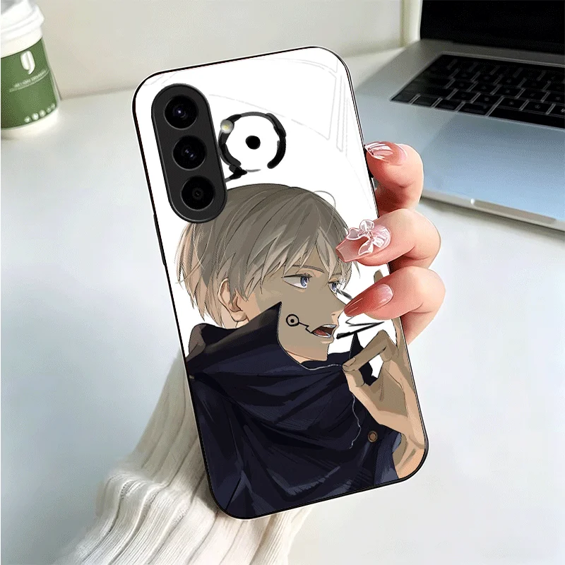 Фото Стеклянный чехол для телефона Anime Inumaki Toge JUJUSU для Samsung A17 A16 A15 A14 A13 A57 A56 A55 A54 A53 A37 A36 A35 A34 A33 A27 A26 A25 A №2