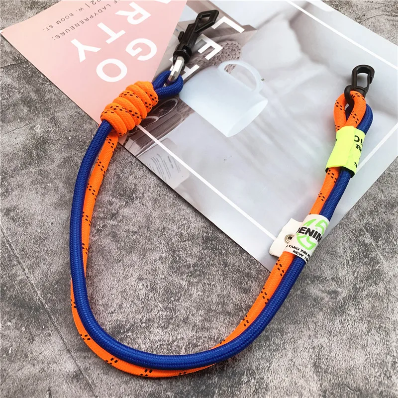 Lanyard for Keys Braided Landyard Contrasting Colors Bag Strap Luxury Cord to Hang the Mobile Phone Charm Premium Keycord Rope
