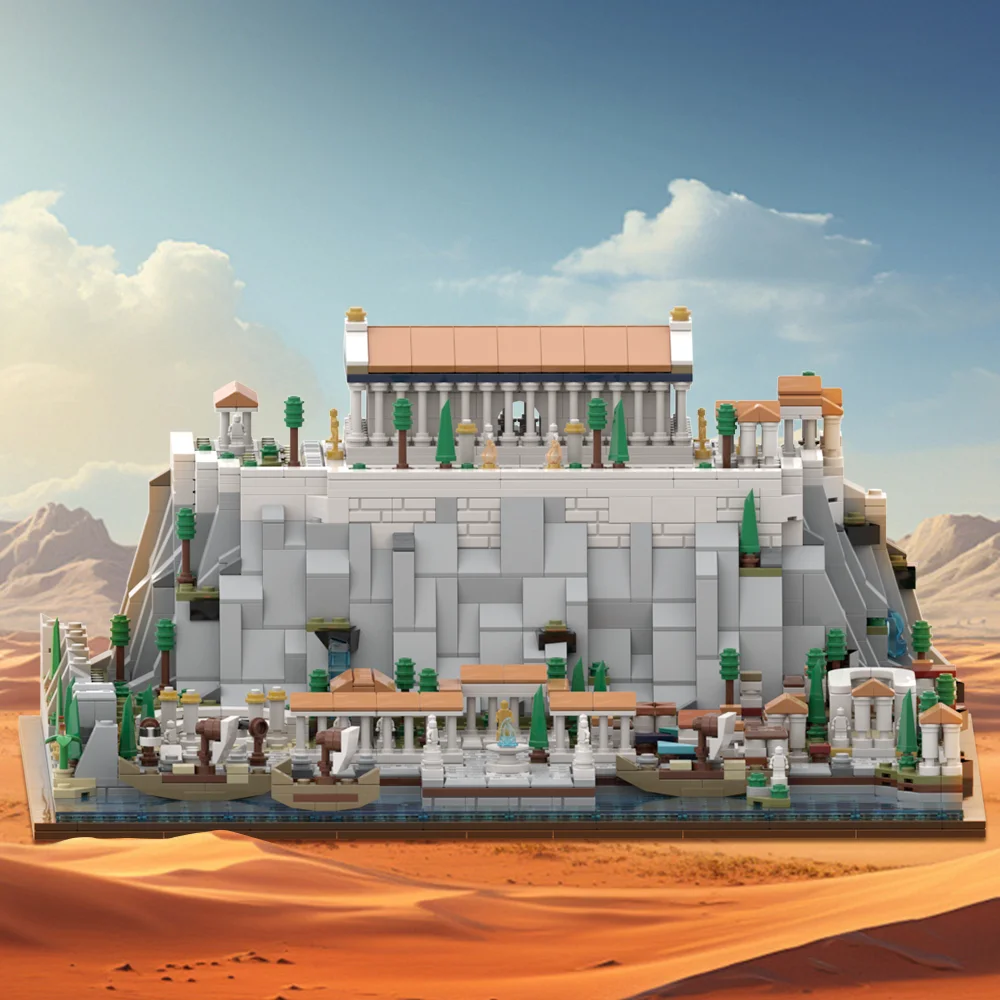 MOC-117805 Греция акрополис Афин модель строительный блок архитектура модульный пазл