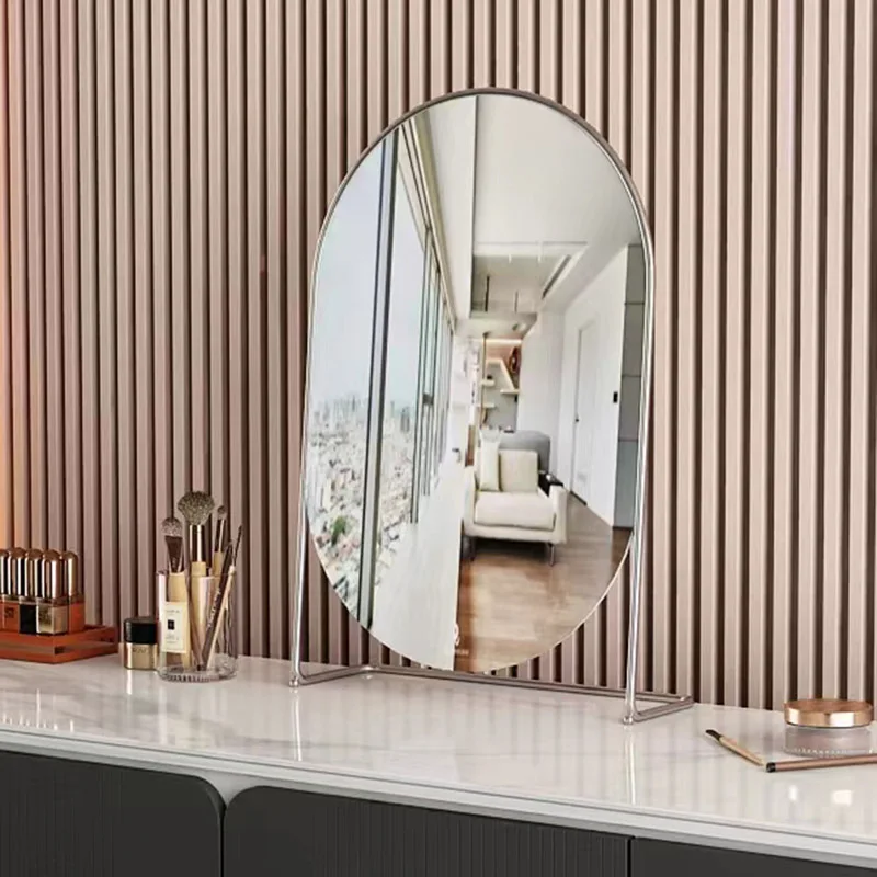 

Cosmetic Bedroom Wall Mirror Makeup Oval Modern Decorative Wall Mirror Living Room Creative Miroir Chambre Wall Decoration