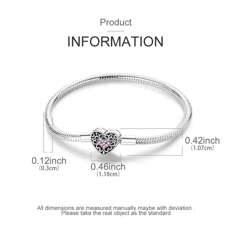 Новый браслет-подвеска из стерлингового серебра 925 пробы Lovingly Curly Snake Bone Infinite Love