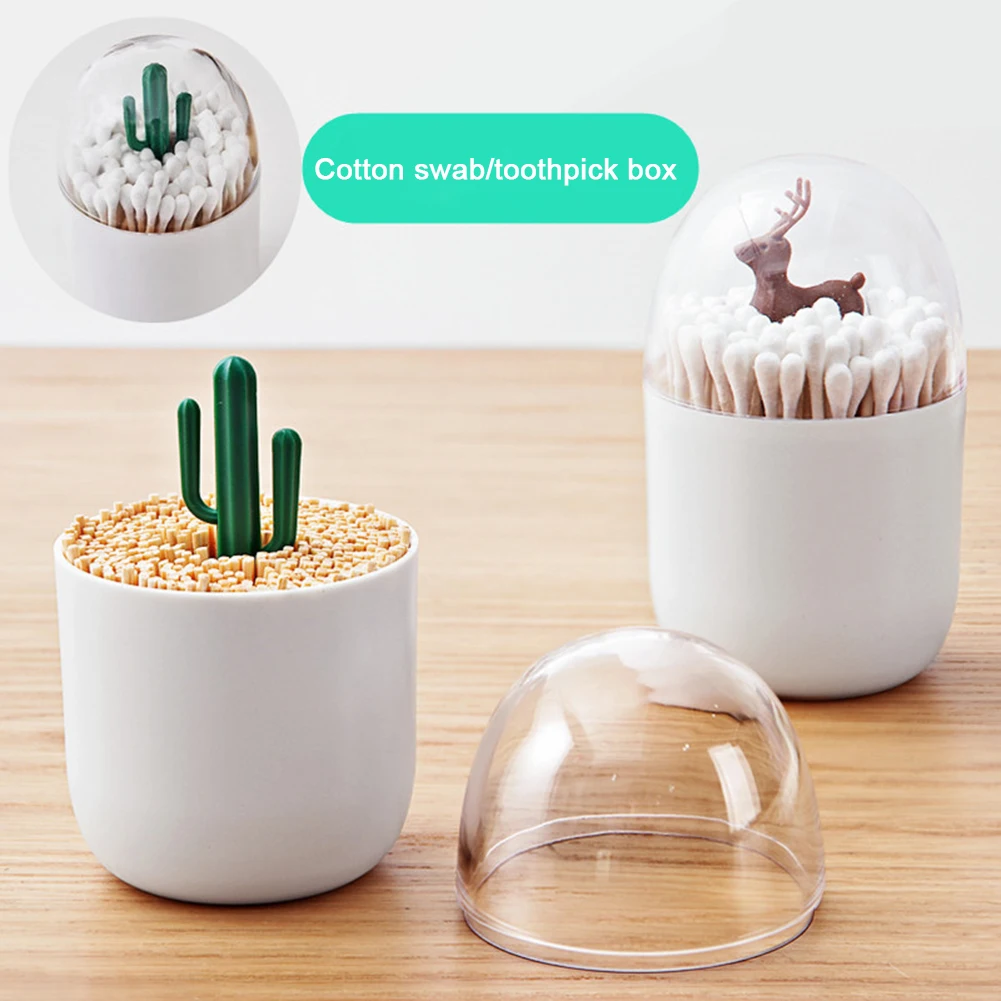 

Toothpick Box Home Cotton Swab Box Toothpick Storage Box Organizer Holder Toothpick Dispenser Cotton Bud Case Storage Case