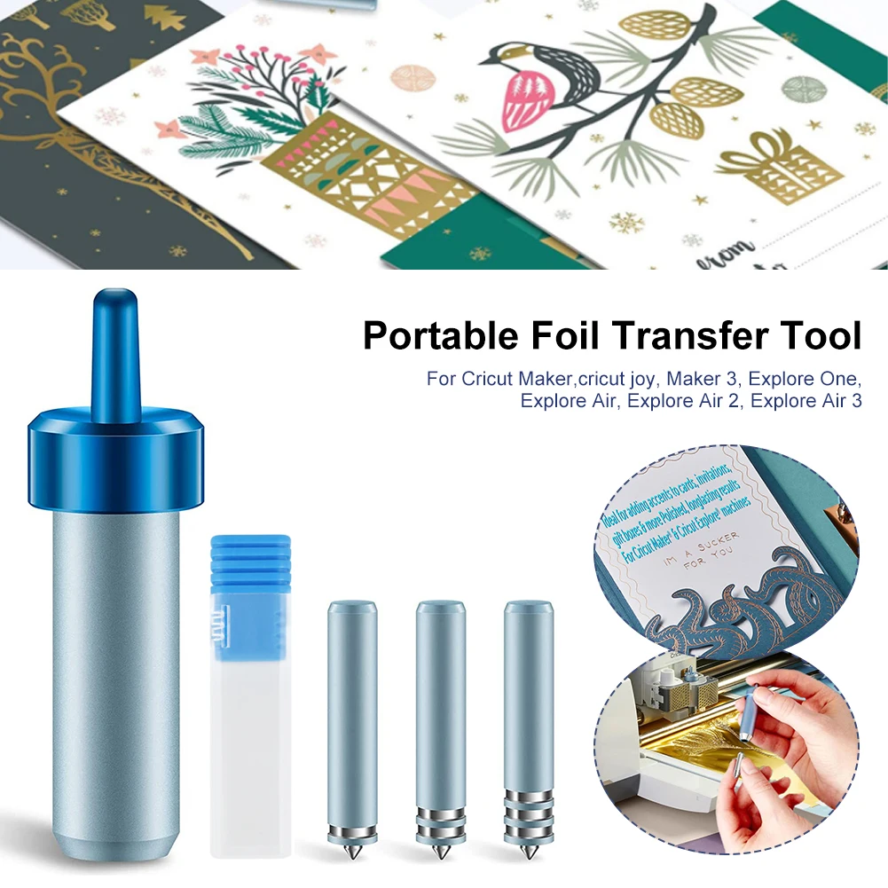 

Portable Foil Transfer Tool Kit with 3 Blades Foil Transfer Repacement Kit for Cricut Joy Circut Maker