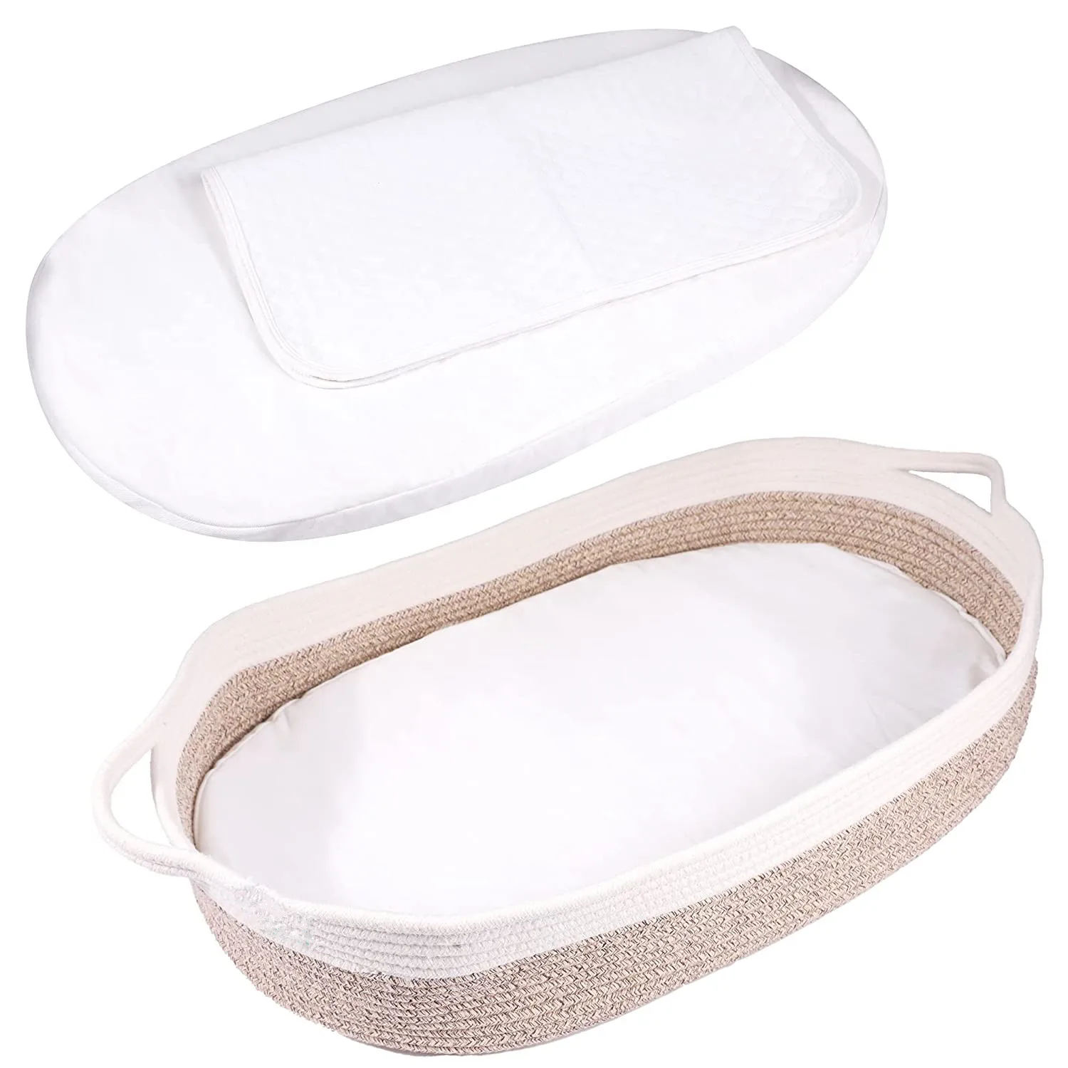 Корзина из хлопковой веревки для ребенка корзина пеленания хлопковый комплект в